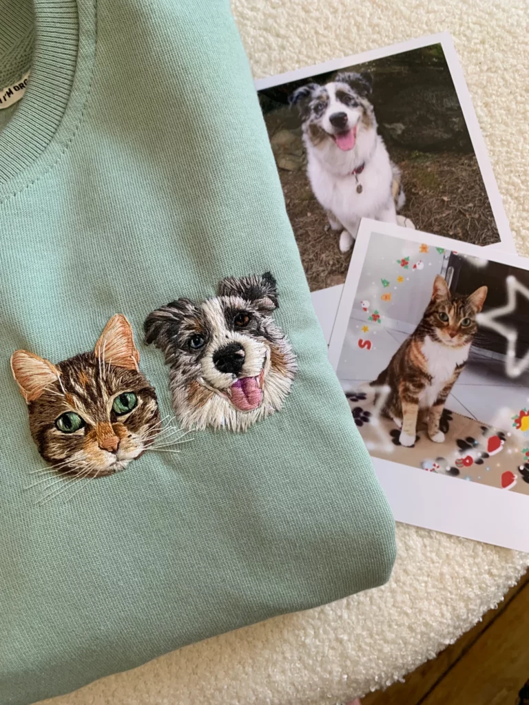 Broderie à l'effigie de vos animaux de compagnie