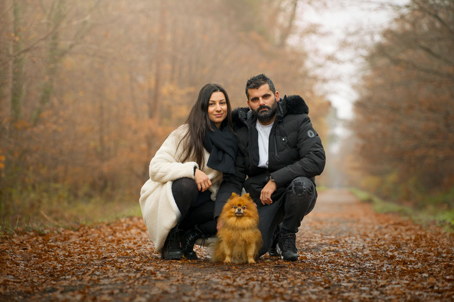 Shooting photo portrait couple famille en extérieur